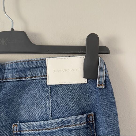 ⭕️ JONATHAN SIMKHAI Jeans Cropped Blue 28 - Picture 4 of 5